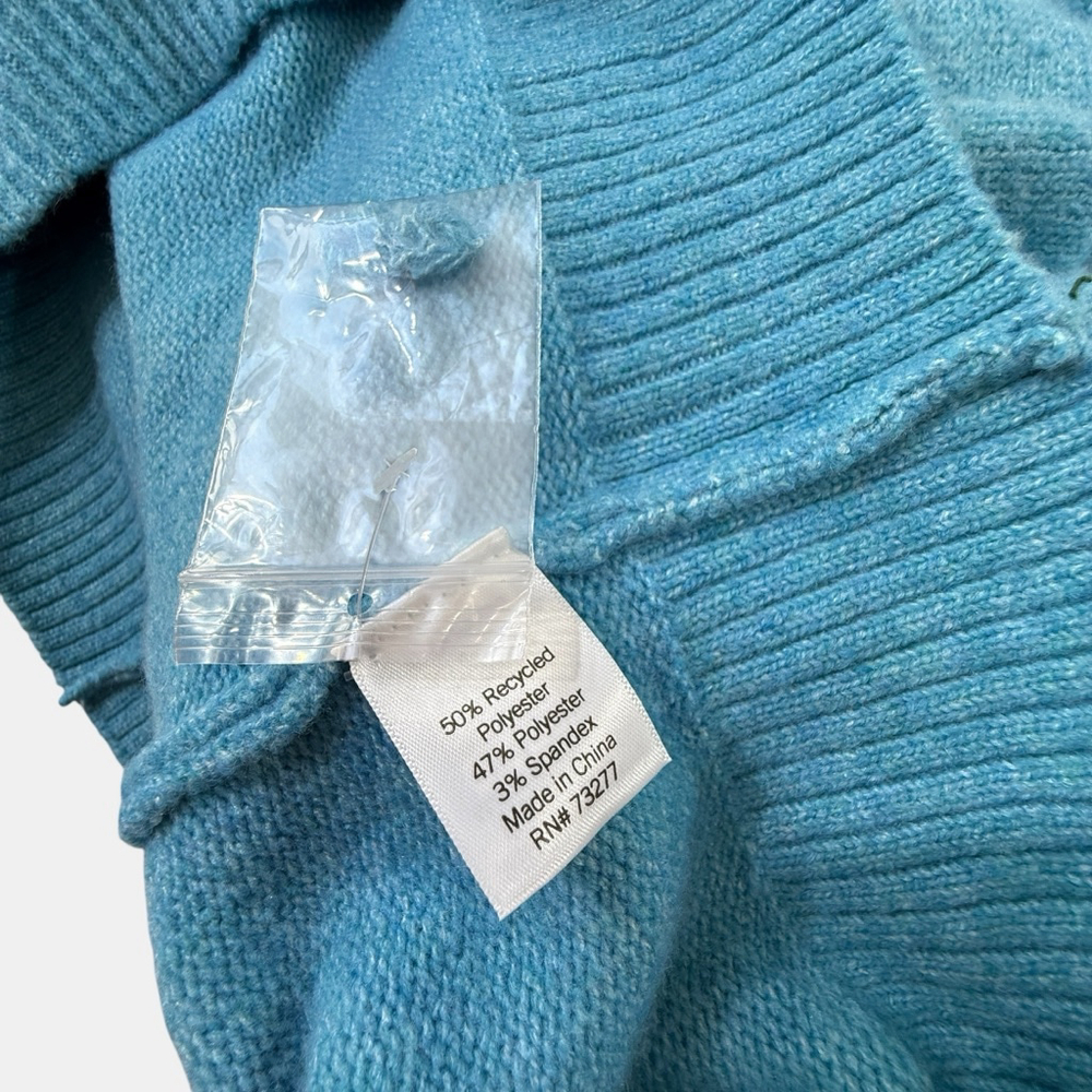 Crayola x Kohl’s Sweater XS Blue “Breathe Deep” Crewneck Cozy Soft Pullover - Picture 5 of 8
